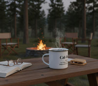 Load image into Gallery viewer, CATROVERT White 12oz Enamel Mug
